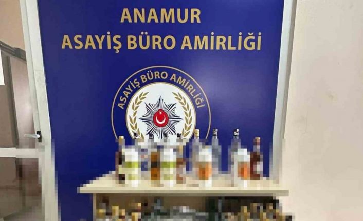 Mersin’de sahte içki üreten şüpheli yakalandı