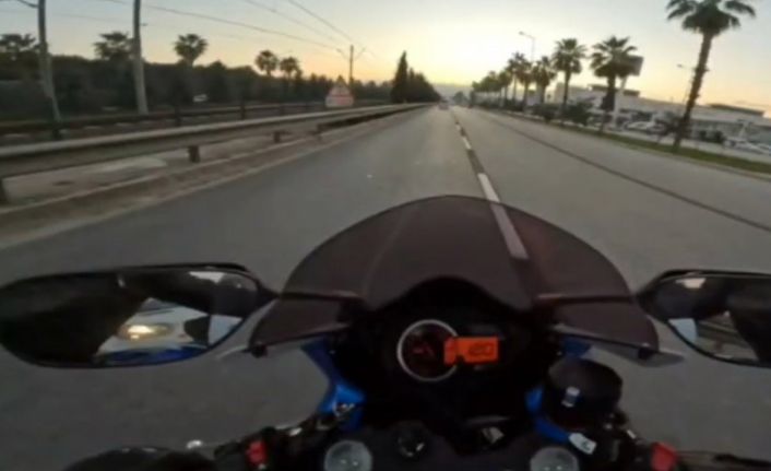 Motosikletiyle 280 km hız yapıp sosyal medyada paylaştı