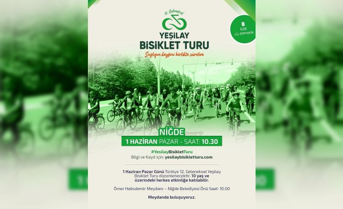 Niğde’de pedallar sağlık için dönecek