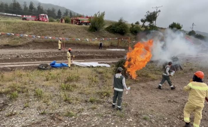 Osmaniye’de orman yangını tatbikatı