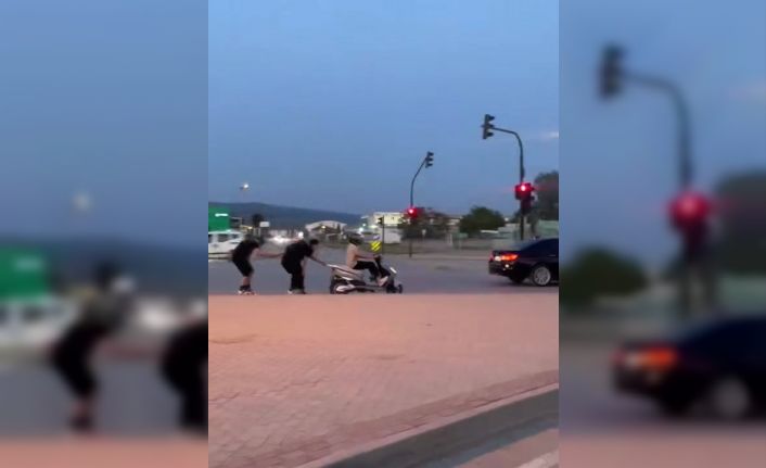 Patenli gençlerin tehlikeli yolculuğu kamerada