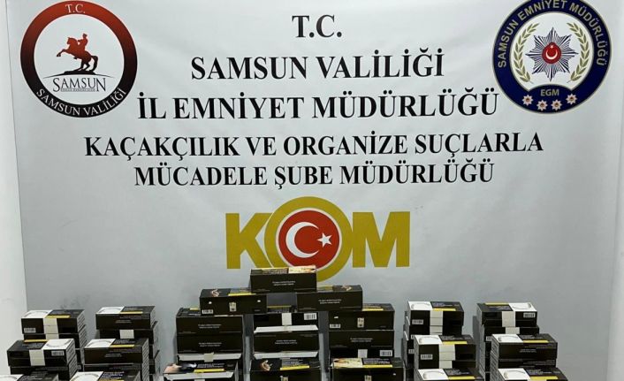 Samsun’da kaçak makaron operasyonu: 18 bin adet makaron ele geçirildi