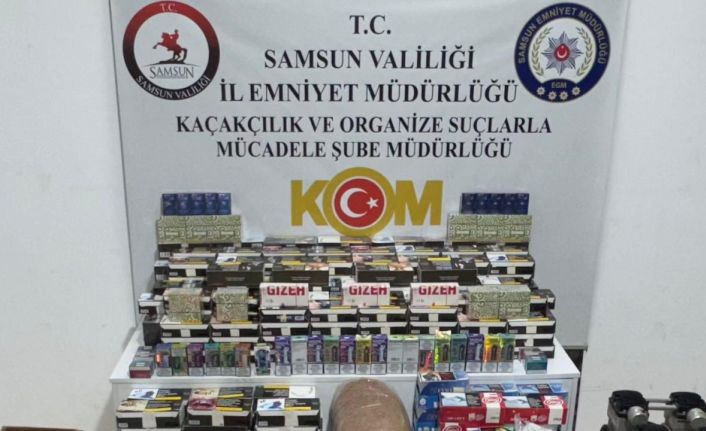 Samsun’da kaçak tütün mamulleri operasyonu