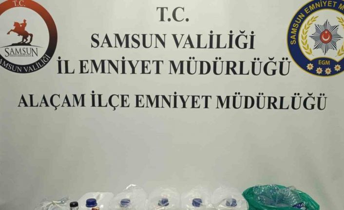 Samsun’da sahte içki operasyonu