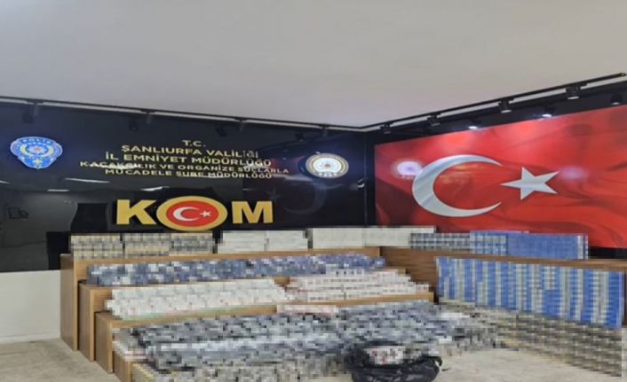 Şanlıurfa’da 5 bin 680 paket gümrük kaçağı sigara ele geçirildi