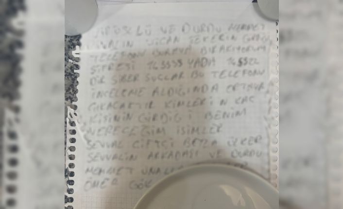 Sevgilisini öldürüp intihar eden şahsın mektubu ortaya çıktı
