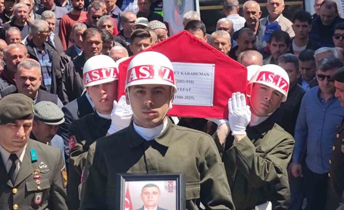 Şırnak’ta kalp krizi sonucu vefat eden uzman çavuş son yolculuğuna uğurlandı