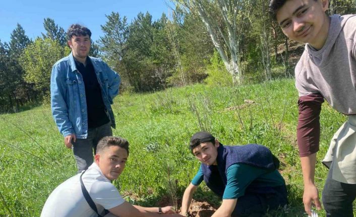 Sivas’ta Türk dünyası öğrencileri fidan dikti