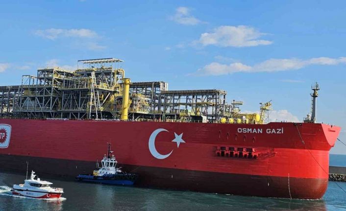 Türkiye’nin ilk yüzer gaz üretim platformu Osman Gazi Filyos Limanı’nda