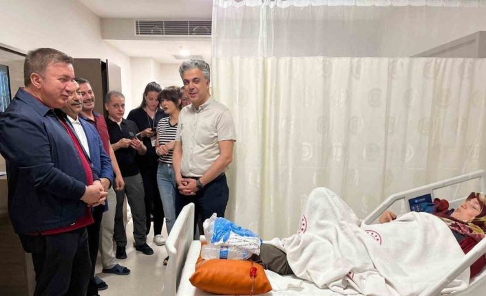 Vali Aydoğdu, hastanede tedavi gören hastalara ziyarette bulundu