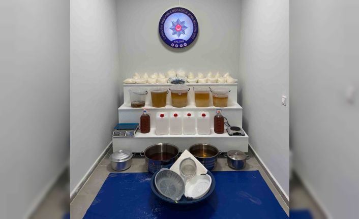 Yalova’da uyuşturucu imalathanesine operasyonda 6 tutuklama