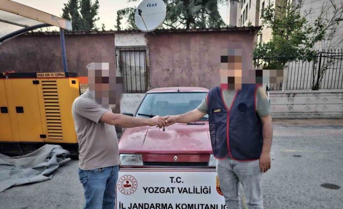 Yozgat’ta çalınan araç, Aksaray’da bulundu