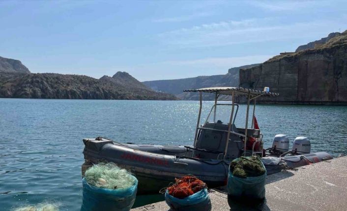 Ağ ile avlanma yasağına uymayan şahsı jandarma yakaladı
