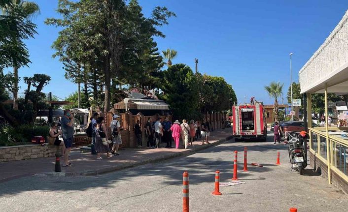 Alanya’da otelin kazan dairesindeki yangın korkuttu