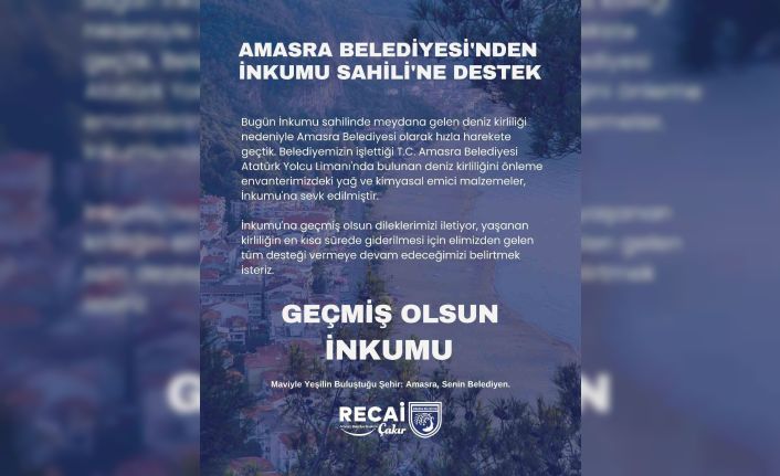Amasra’dan İnkumu’na malzeme desteği