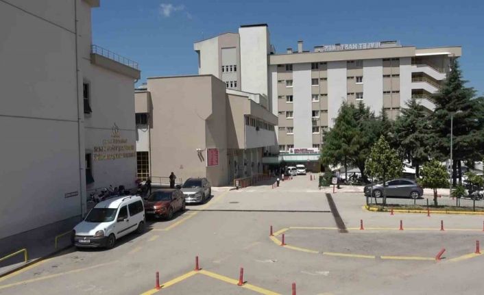 Amasya’da hastane deposuna giren yılan yakalandı