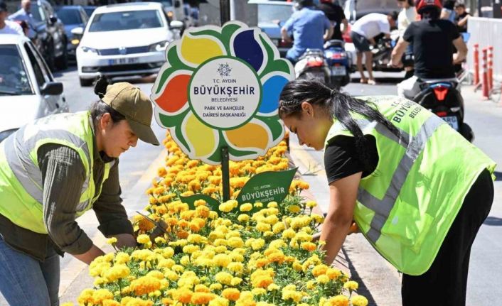 Aydın Büyükşehir’den Nazilli’de temizlik ve peyzaj çalışması
