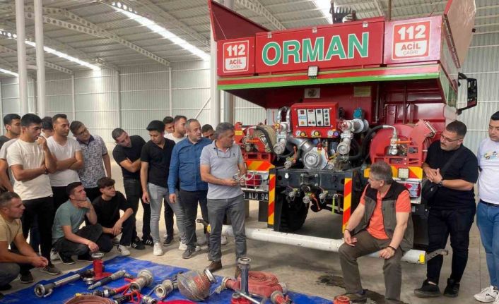 Aydın’da orman yangını ile mücadelede görev alacak personele eğitim verildi
