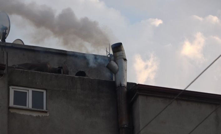 Bafra’da fırın bacasında yangın paniği