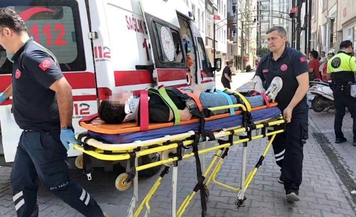 Bafra’da motosiklet kazası: 2 yaralı