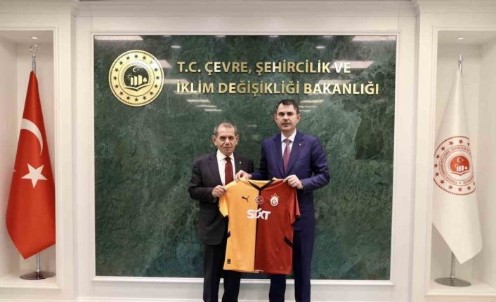 Bakan Kurum, Galatasaray Spor Kulübü Başkanı Özbek’i kabul etti