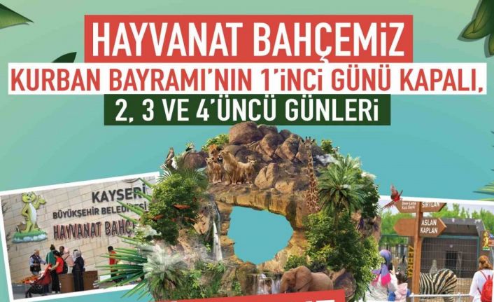 Başkan Büyükkılıç: "Hayvanat bahçemiz Kurban Bayramı’nda ücretsiz olacak"