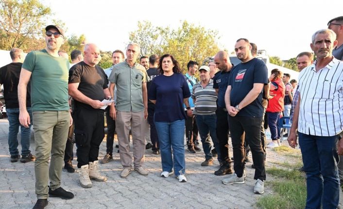 Başkan Çerçioğlu yangın bölgesinde