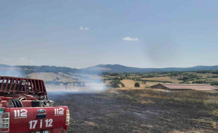 Bayramiç’te tarım arazisinde çıkan yangın kontrol altına alındı