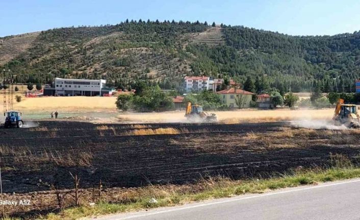 Beypazarı’nda tarla yangını