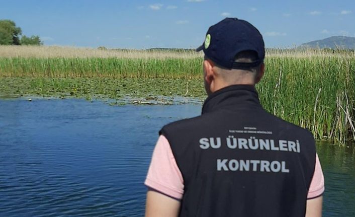 Beyşehir Gölünde denetimler av yasağının son günlerinde de sürdü