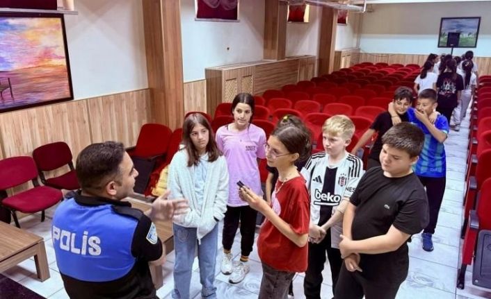 Bilecik’te ortaokul öğrencilerine güvenlik bilgilendirmesi