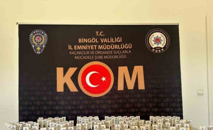 Bingöl’de 136 adet gümrük kaçağı parfüm ele geçirildi