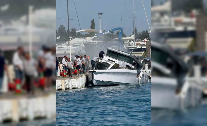 Bodrum’daki marinada patlama: 3 yaralı