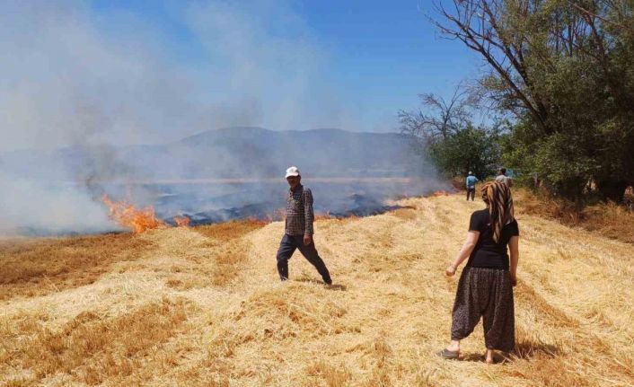 Burdur’da çıkan yangında 8 dönüm arazi zarar gördü