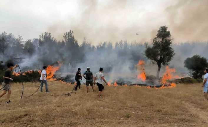 Büyükşehir itfaiye ekipleri 6 ayda 380 anız yangınına müdahale etti