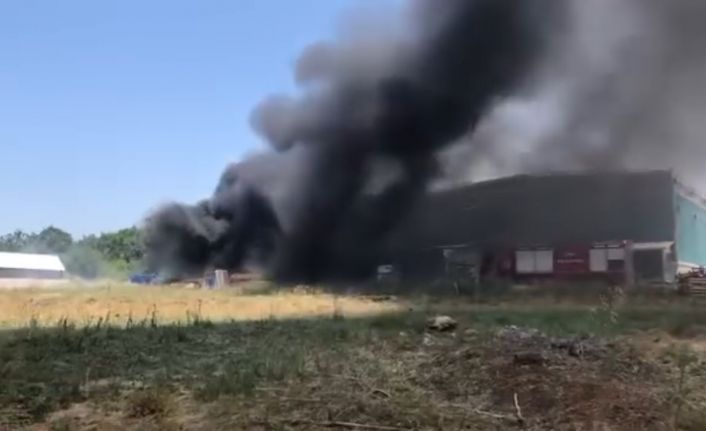 Çanakkale’de plastik fabrikasında yangın