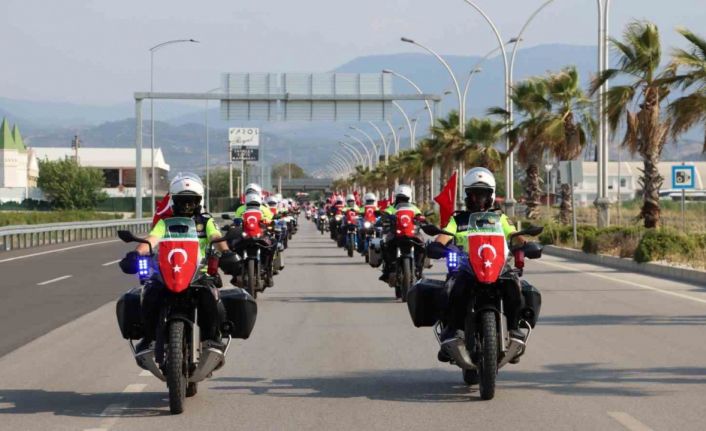 Denizli’de Jandarma Teşkilatının 186. Yılına özel kentte konvoy turu