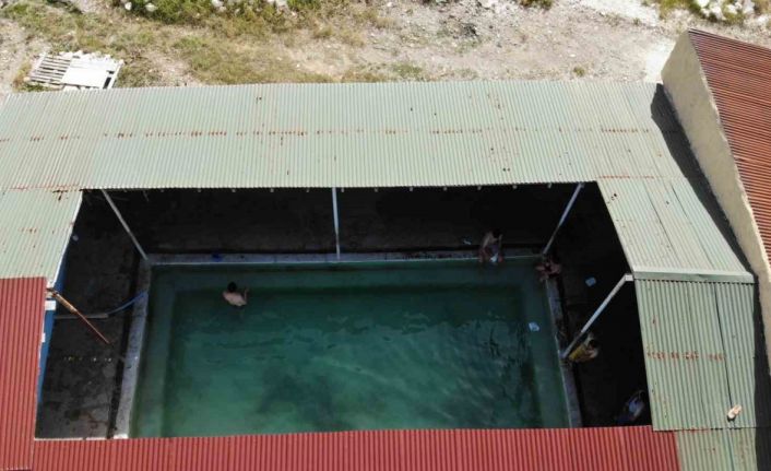 Diyadin Kaplıcaları şifalı suyuyla ziyaretçilerini ağırlıyor