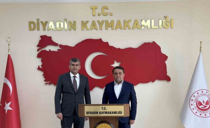 Diyadin Kaymakamı Korkusuz’a ayırlı olsun ziyareti