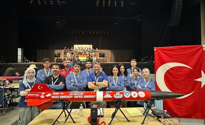 Düzce Üniversitesi roket takımı uluslararası arenada