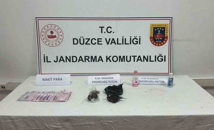 Düzce’de jandarmadan uyuşturucu operasyonu