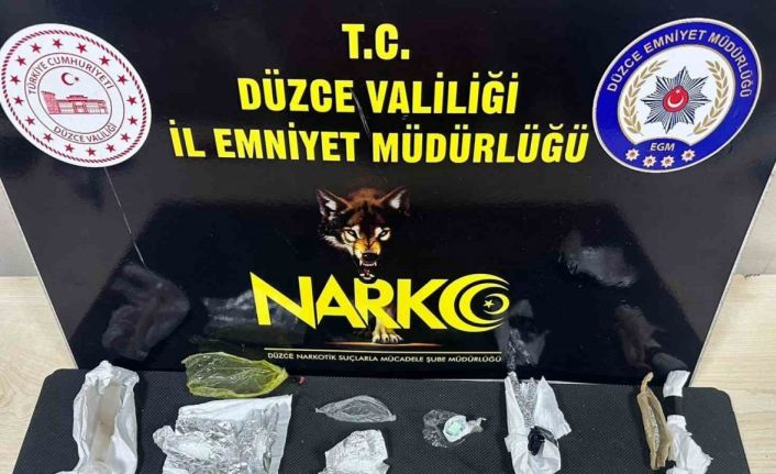 Düzce’de polisten uyuşturucu operasyonu