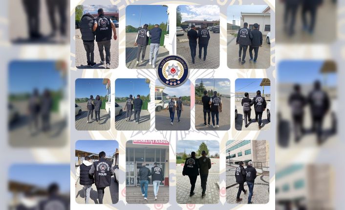 Elazığ’da kesinleşmiş hapis cezası bulunan 95 şahıs yakalandı