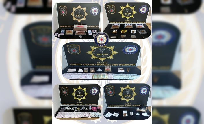 Elazığ’da uyuşturucu operasyonu: 11 tutuklama