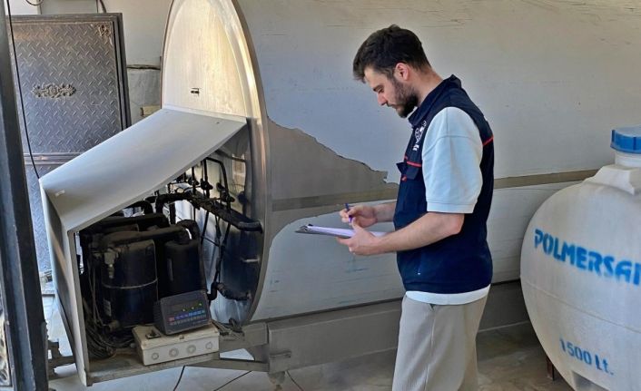 Emet’te süt soğutma tanklarının kontrolü ile sulama göletinde denetim