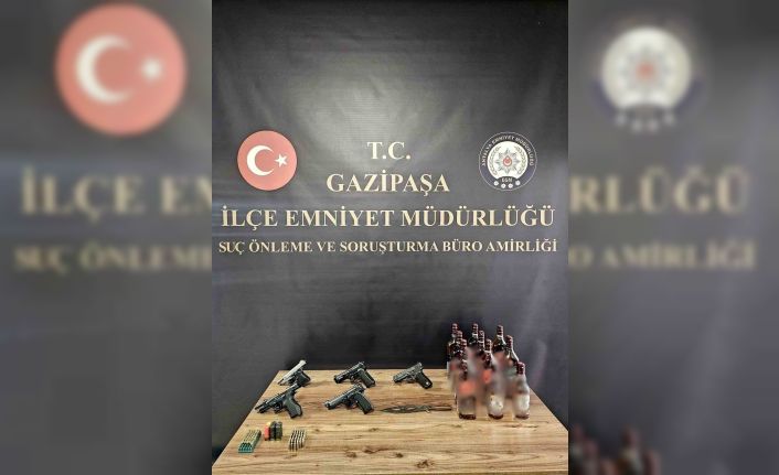 Gazipaşa’da ruhsatsız silah operasyonu