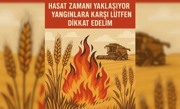 Hayrabolu İlçe Tarım ve Orman Müdürlüğü uyardı: "Anız yakmayalım, sigara izmariti atmayalım, tedbiri elden bırakmayalım"