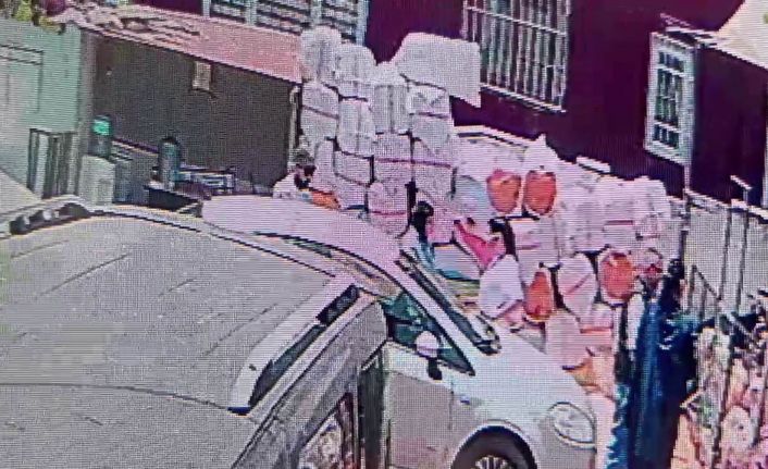 Hırsızlar önce aracı keşfetti sonra altınları çaldı