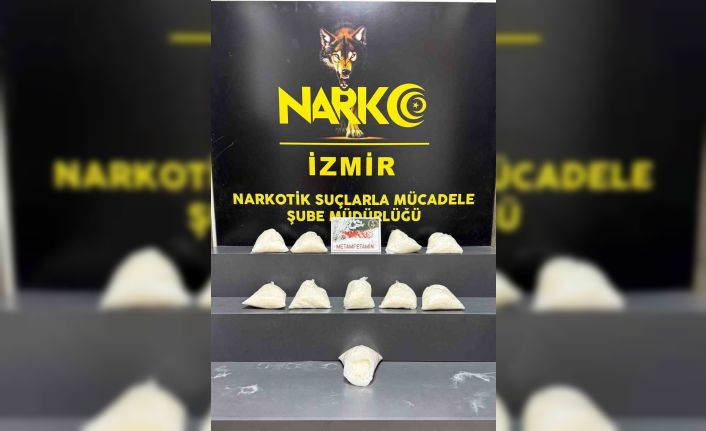 İzmir’de 10 kilo metamfetamin ele geçirildi