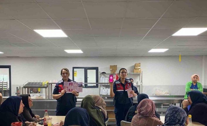 Jandarmadan kadınlara KADES eğitimi